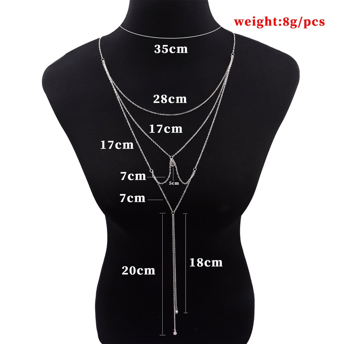 Jewelry Summer Clothes Accessories Fashion Street Shot Ladies Diamond Necklace Body Chain