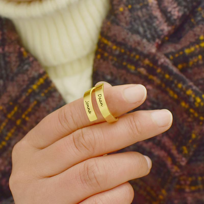 Stainless steel name custom ring DIY English letter marking lettering ring