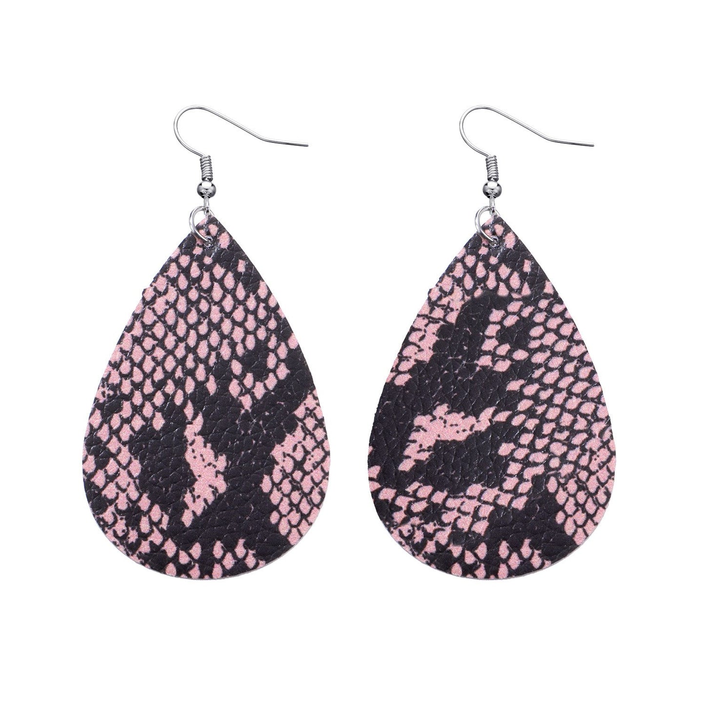 Jewelry Leopard Combination Leather Earrings Female Valentine's Day Fashion PU Earrings