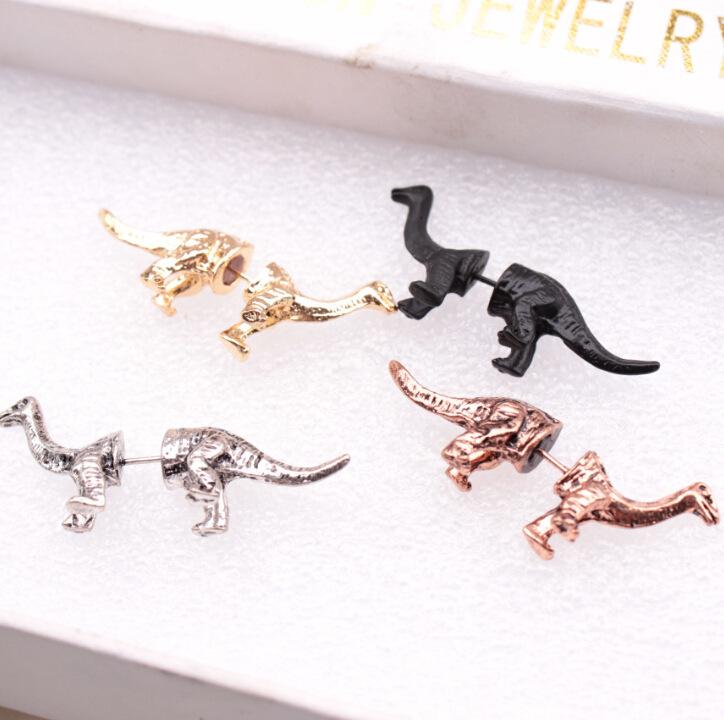 Fashion exaggerated piercing animal earrings personality creative dinosaur pterosaur earrings jewelry