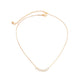 Jewelry French Vintage Metal Thin Chain Necklace Frosty Simple Imitation Pearl Beaded Collar