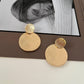 Ins exaggerated disc earrings female retro fashion personality temperament metal geometric large earrings earrings
