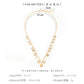 Fashion Necklace Simple Metal Color Round Clavicle Necklace For Women