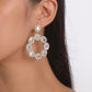 1675 Jewelry Exaggerated Light Luxury Diamond Wreath Circle Earrings Personality Retro Palace Earrings