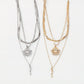N1678 Jewelry Devil's Eye Exaggerated Stacked Necklace Personality Creative Winding Snake Bone Necklace