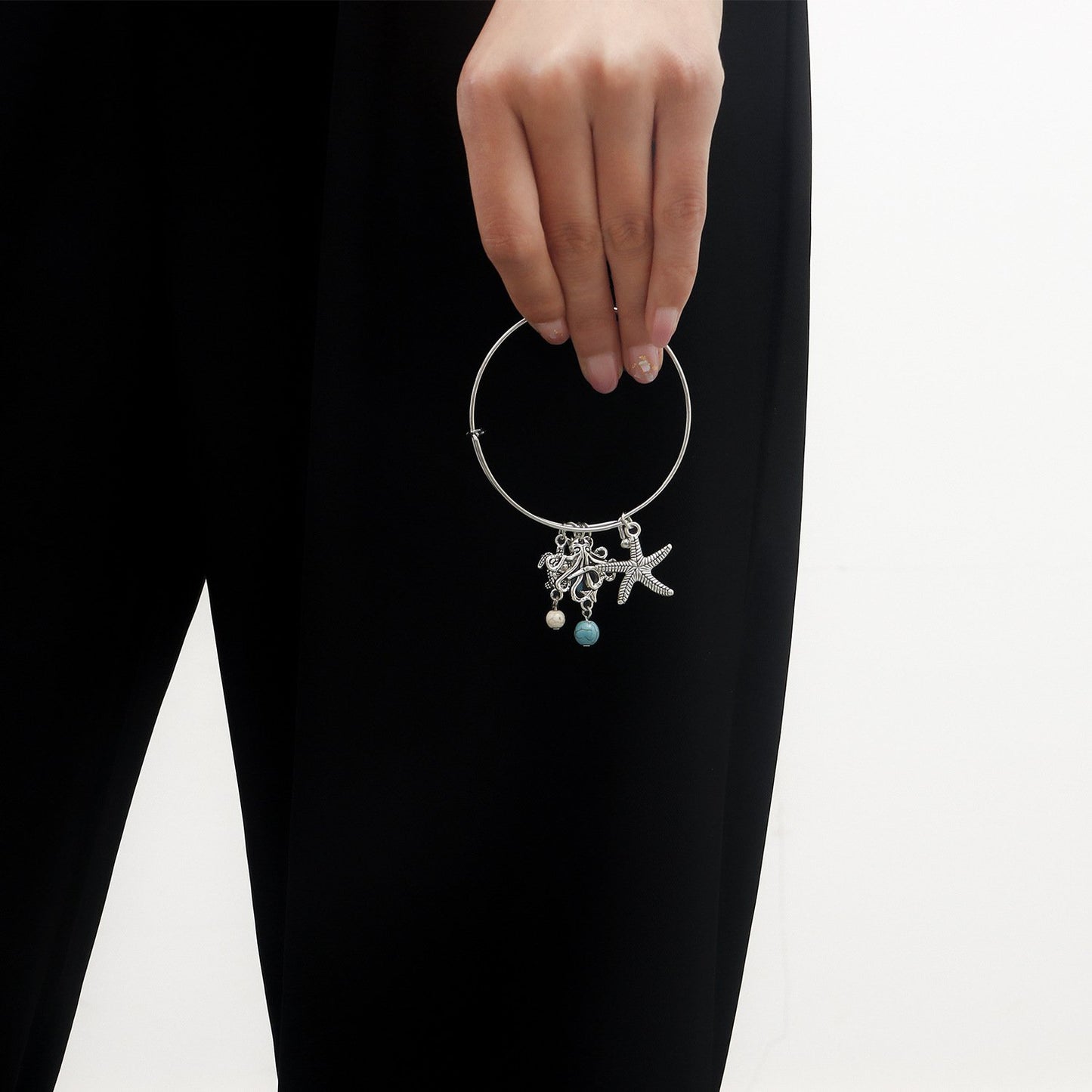 Jewelry Beach Geometric Big Ring Bracelet Bracelet Female Starfish Shell Pendant Bracelet