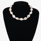 Ornament Sea Shell Hand Woven Stretchable Necklace Hawaiian Beach Shell Choker