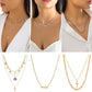 Jewelry Retro Pearl Chain Cross Necklace French Simple Blue Devil Eyes Necklace