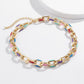 Jewelry Fashion Simple Color Painting Oil Chain Necklace Hip Hop Trend Geometric Single Layer Necklace Women