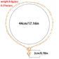 Jewelry simple single-layer back-shaped chain love pendant necklace female all-match necklace female niche design