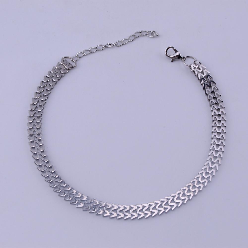 Necklace Jewelry Simple Versatile Hollow M Buckle Chain Necklace Clavicle Chain Personality Retro Necklace Female
