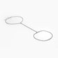Jewelry street shot full of diamonds geometric tassel foot decoration simple and versatile double-layer claw chain thigh chain female