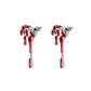 Fashion and popular Halloween earrings creative lunar eclipse blood drop earrings funny drop-shaped earrings