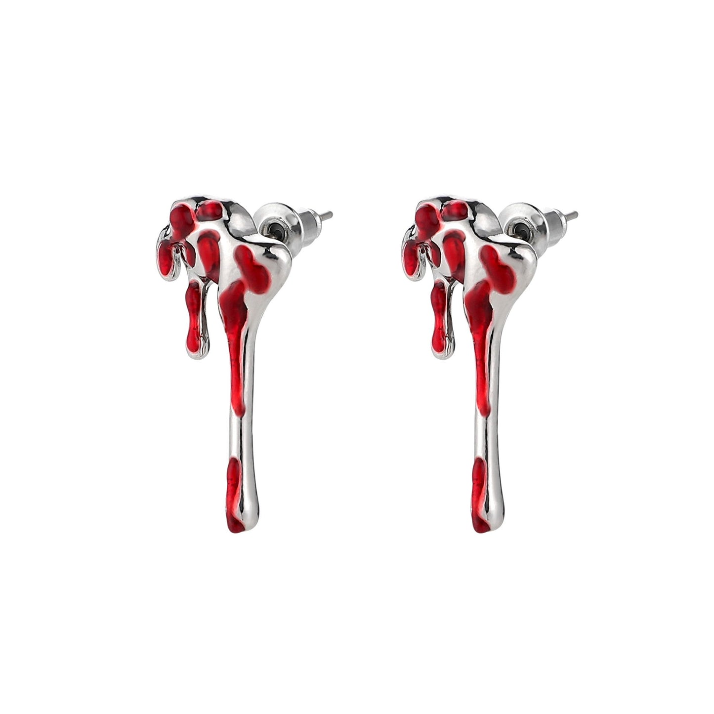 Fashion and popular Halloween earrings creative lunar eclipse blood drop earrings funny drop-shaped earrings
