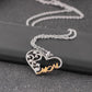 Fashion peach heart-shaped necklace mom letter hollow diamond pendant clavicle chain jewelry