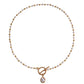 Jewelry Simple Pearl Chain OT Buckle Necklace Female Fashion Fairy Creative Design Female Necklace