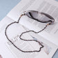 Jewelry mask lanyard anti-drop anti-lost hanging chain glass bead glasses anti-lear mask rope