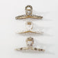 F436 Elegant Metal Plate Hair Shark Hairpin Frosty Resin Texture French Lazy Clipper Female