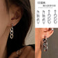 Trendy cold chain earrings simple and versatile earrings without pierced earrings personality retro metal earrings ear clips