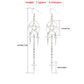 Jewelry geometric exaggerated tassel cross star pendant earrings women's big disc five-pointed star earrings