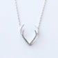 Simple popular jewelry explosive elk horn alloy necklace short clavicle chain
