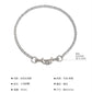 Jewelry Punk Metal Texture Double Key Chain Necklace Hip-Hop Trend Chain Men's and Women's Necklace