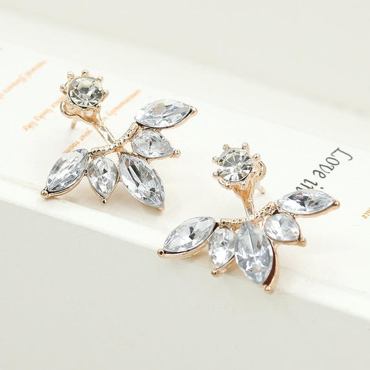 Silver Needle Marquise Zircon Daisy Flower Stud Earrings Mixed Batch