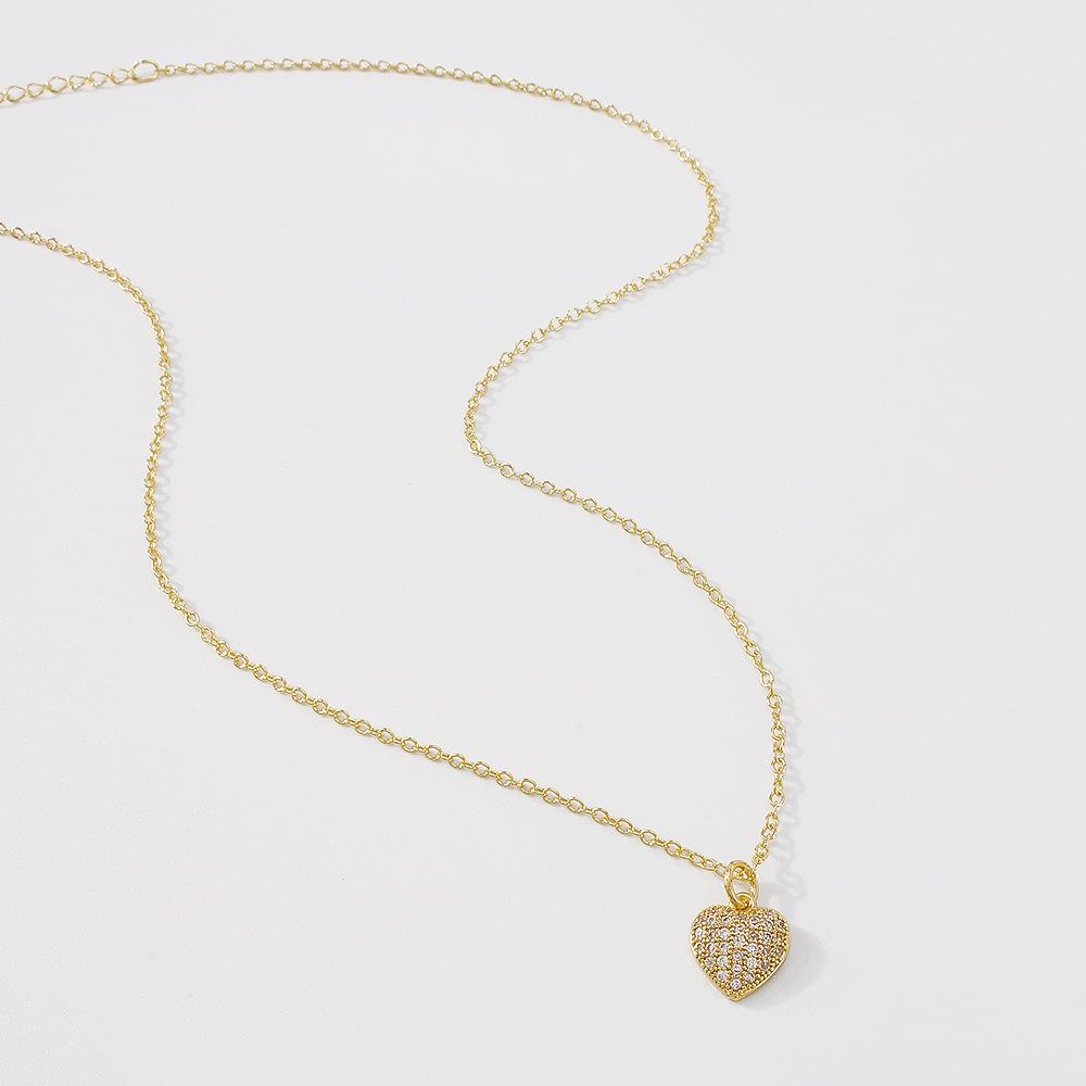 ZN65 Niche Internet Red Small Necklace Female Simple Love Key Butterfly Element Necklace Copper Zircon Necklace