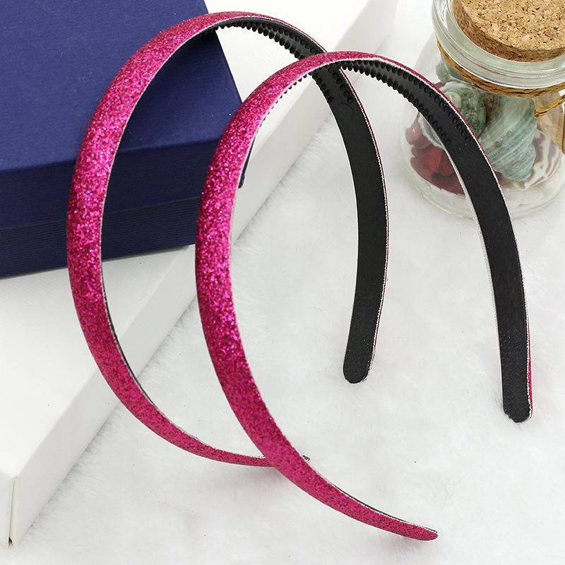 Popular Shiny Frosted Gold Powder Candy Color Hair Accessories Headband Headband One Dollar Jewelry