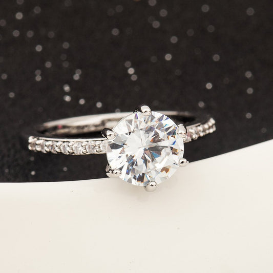 Jewelry Fashion Zircon Vintage Ring Creative Zircon Classic Ladies Wedding Ring Ring