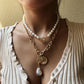N7626 Popular Necklace Female Fashion Versatile Alloy Necklace Creative Bohemia Coin Pendant