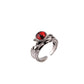 Fashion ring personality male and female models inlaid skull three-dimensional multi-color magic eye personality ring