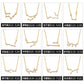 Fashion zircon pendant twelve constellation guardian necklace four seasons short clavicle chain Valentine's Day
