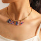 Jewelry fashion colorful letter collarbone necklace ins simple trend color word resin necklace