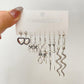 Ins Love Butterfly Earrings Set Female Retro Creative Snake Sword Mushroom Earrings Halloween Earrings