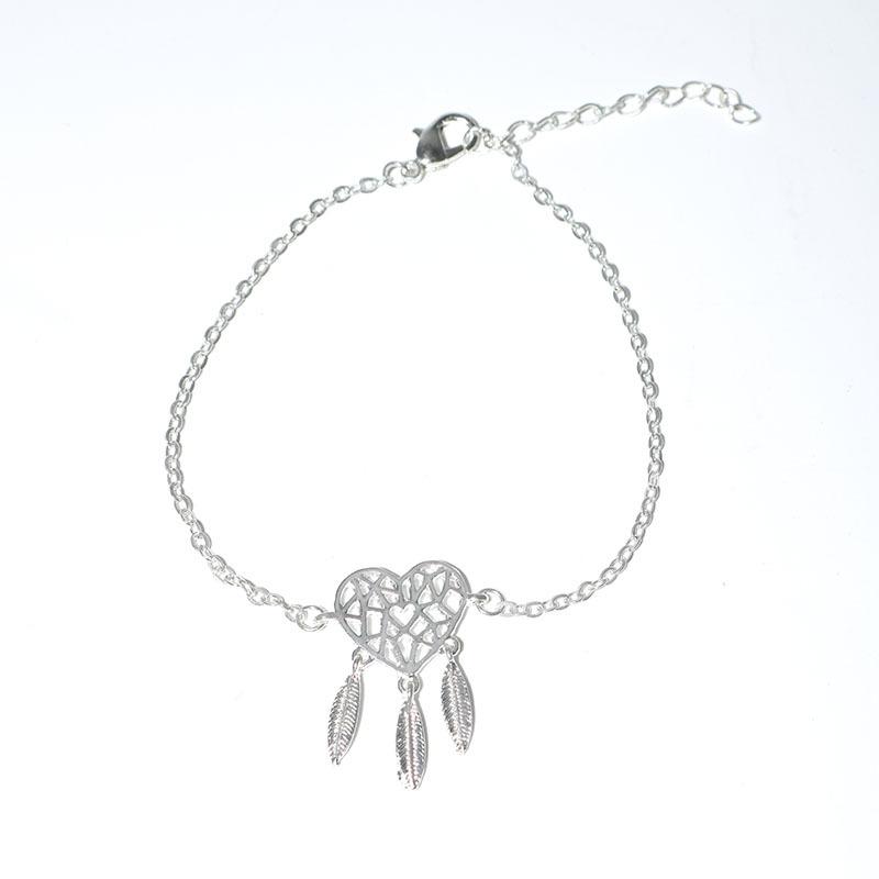 Accessories Personality Simple Hand Decoration Dream Catcher Bracelet Female Heart Lovers Bracelet