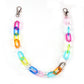 Resin transparent fruit color chain color fashion multi-layer chain trend U-shaped socket pants chain