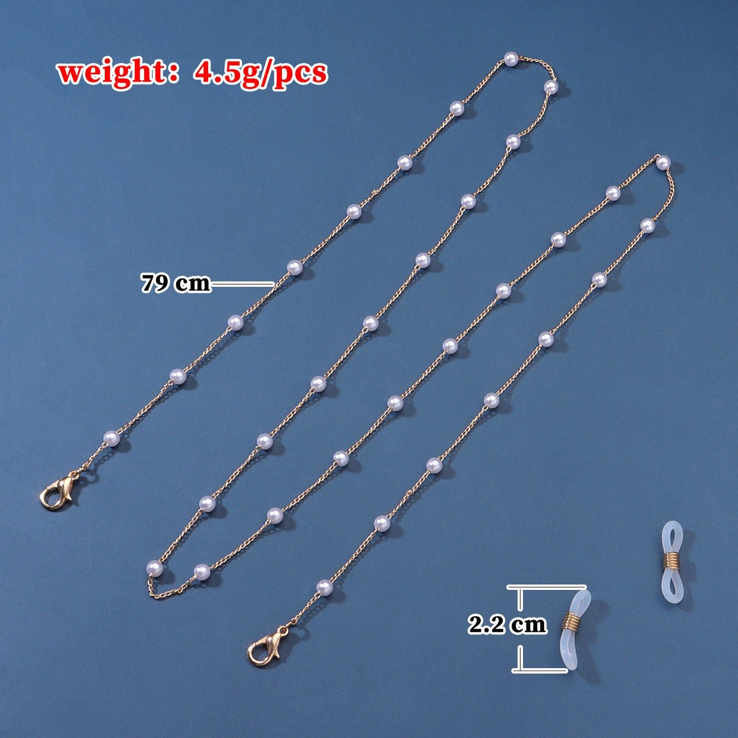 Jewelry Simple Fashion Temperament Pearl Glasses Chain Ladies Mask Mask Dual Use Chain Accessories