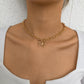 N9521 Simple Chain Necklace Creative Hollow Butterfly Fashion Necklace Exaggerated Punk Hip Hop Necklace