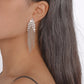 E159 Personalized micro-inlaid fashion earrings chain tassels exaggerated long fashion earrings earrings