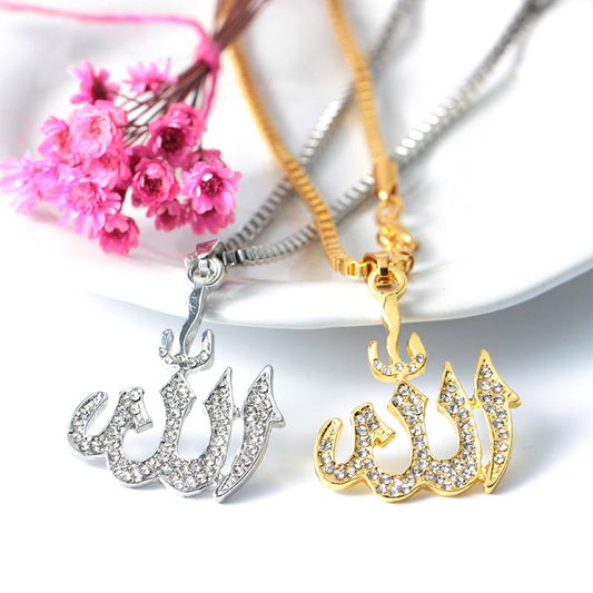 Hip-hop full diamond necklace exaggerated diamond number symbol pendant jewelry
