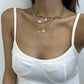 Beach Vacation Colorful Rice Beads Beaded Necklace Female Hip Hop Peach Heart Star Pearl Clavicle Necklace