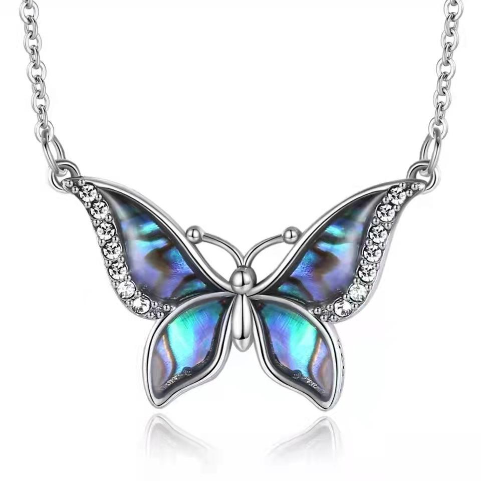 Jewelry Summer Butterfly Pendant Necklace Female Niche Design Animal Jewelry Fashion Accessories
