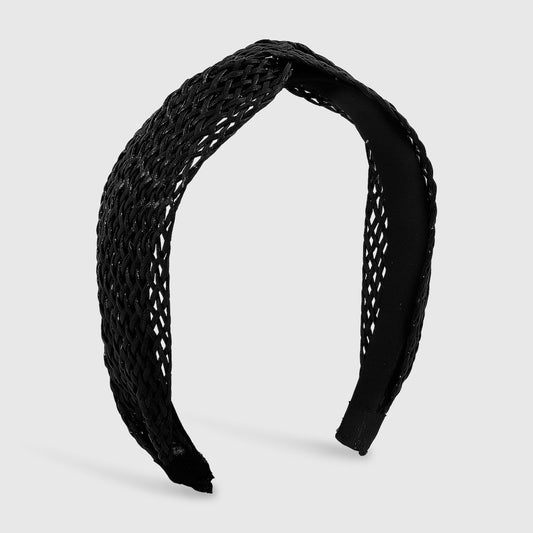 F454 Bohemian leisure vacation fashion headband weaving hollow out going out knotted creative personality headband