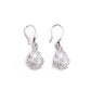 Drop Shape Zircon Silver Plated Alloy Earrings Alloy Delicate Flower Hollow Earrings Ornaments