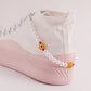 Accessories trend hip-hop devil's eye shoe chain women's imitation pearl niche design single-layer shoe accessories