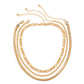 Jewelry Punk Geometric Metal Chain Necklace Retro Simple Clavicle Necklace Set Female