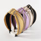 F5149 Creative Personality Rhinestone Knotted Headband Retro Elegant Temperament Pure Color Sweet Fashion Headband