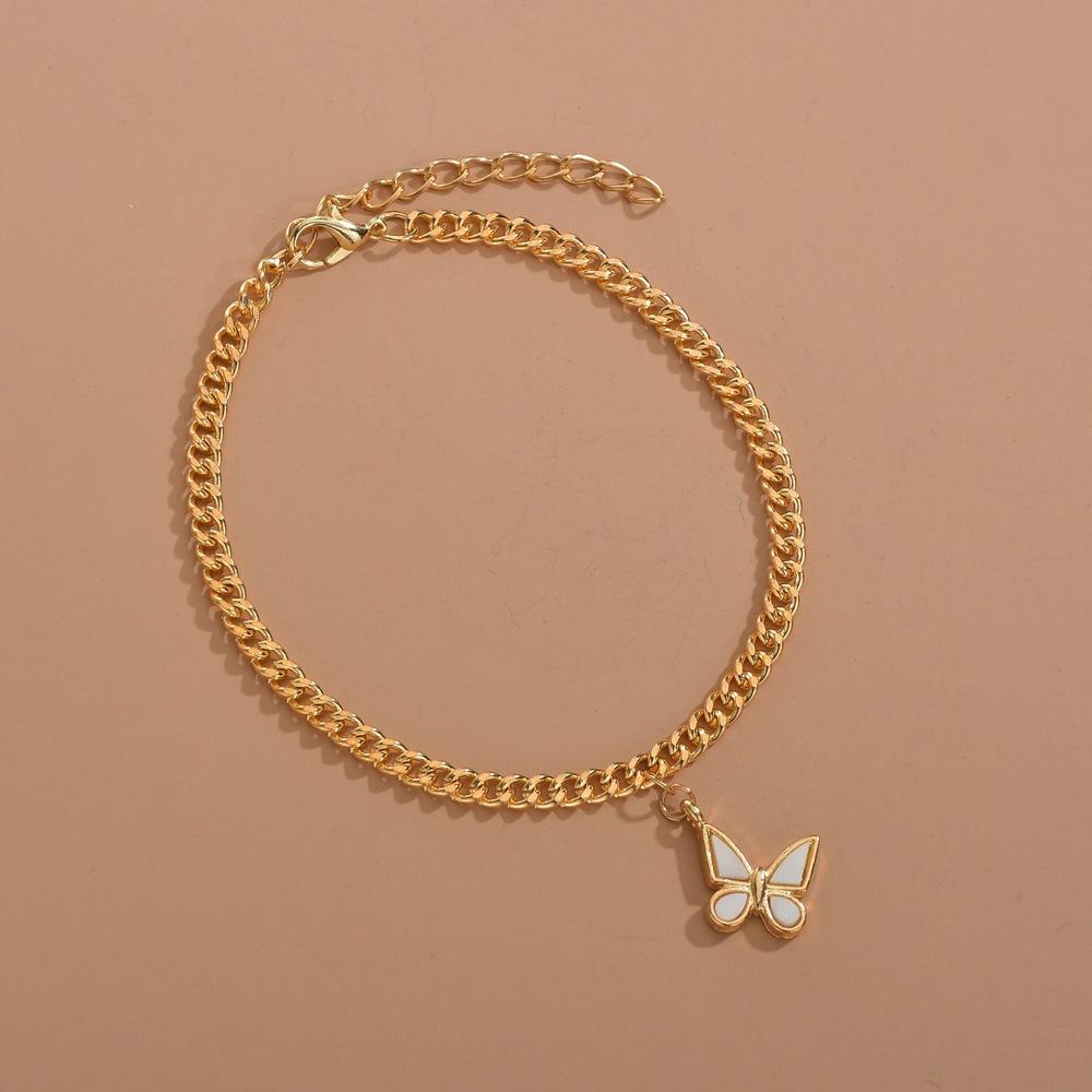 Jewelry Summer Beach Chain Foot Decoration Simple Ins Temperament Butterfly Anklet Female