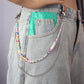 Jewelry Sexy Tassel Fruit Peach Heart Soft Pottery Pants Chain Double Chain Imitation Pearl Body Chain